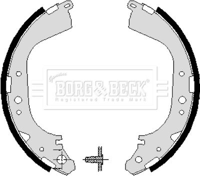 BORG & BECK Bremžu loku komplekts BBS6193